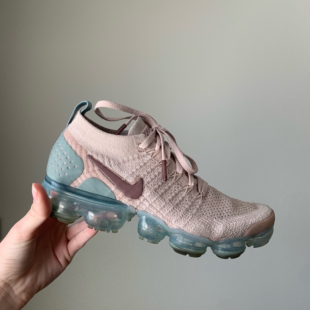 Pink Nike Flyknit Vapormax Shoes